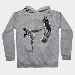 Kickbox Male Martial Artist Hoodie